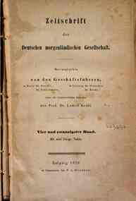 Zeitschrift der deutschen morgenlandischen Gesellschaft[...] - 1870 Vol. 24 (1870) 