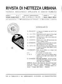 Rivista di nettezza urbana : tecnica industriale applicata ai servizi pubblici[...] - 1940 1(1940), fasc. 1-3 