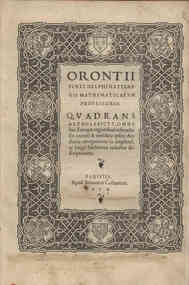 Orontii Finei ... Quadrans astrolabicus, omnibus Europae regionibus inseruiens: ex recenti & emendata ipsius authoris recognitione in ampliorem, ac longè fideliorem redactus descriptionem