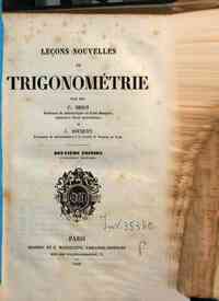 Lecons nouvelles de trigonometrie / par C. Briot et C. Bouquet