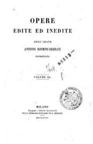 Opere edite e inedite dell'abate Antonio Rosmini-S... - 20:  Filosofia della Politica, 1 / Antonio Rosmini Serbati