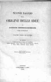 Opere edite e inedite dell'abate Antonio Rosmini-S... - 4: Ideologia. 3: Nuovo saggio sull'origine delle idee / Antonio Rosmini Serbati - 5 ed. riveduta   dall'autore