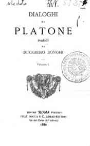 Dialoghi di Platone - 1.1: Eutifrone o della santità / tradotti da Ruggiero Bonghi