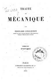 Traite de mecanique - 2: Statique / par Edouard Collignon