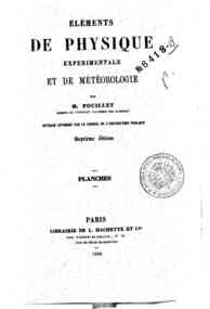 *Éléments de physique expérimentale et de mét... - Planches / par m. Pouillet