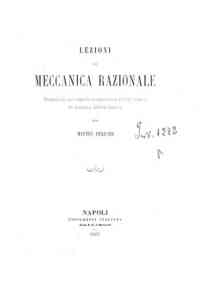Lezioni di meccanica razionale : compilate sul vig... - \1!: Statica / per Matteo Ferrari