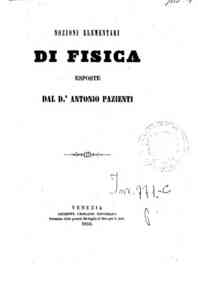 Nozioni elementari di fisica / esposte dal d. Anto... - 5:  [Considerazioni teoriche] / Antonio Pazienti