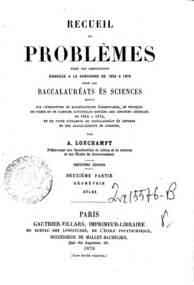 Recueil de problèmes tirés des compositions donn... - 2. partie: Géométrie : atlas / par A. Lonchampt