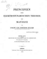 Principien einer elektrodynamischen theorie der ma... - 1: Abhandlungen zur atomischen theorie der elektrodynamik / von Wilhelm Weber