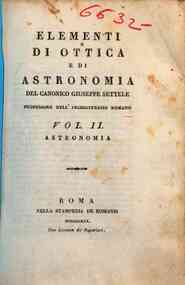Elementi di ottica e di astronomia del canonico Gi... - 2: Astronomia