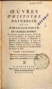 Œuvres d'histoire naturelle et de philosophie de ... - 3: Mèmoires d'histoire naturelle