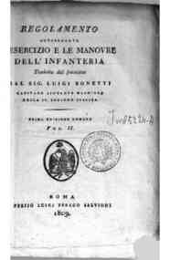 Regolamento concernente l'esercizio e le manovre d... - Vol. II: Tavole relative al regolamento concernente l'esercizio e le manovre dell'infanteria