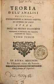 Teoria dell'analisi da servire d'introduzione al m... - Vol. 3: Tomo terzo