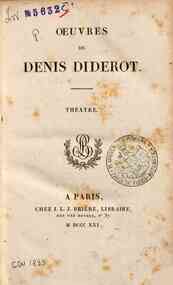 Oeuvres de Denis Diderot - 4: Oeuvres de Denis Diderot. Theatre