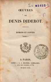 Oeuvres de Denis Diderot - 5: Oeuvres de Denis Diderot. Romans et contes. Tome 1