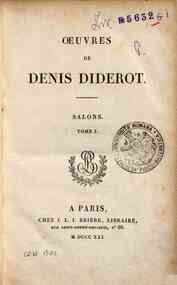 Oeuvres de Denis Diderot - 8: Oeuvres de Denis Diderot. Salons. Tome 1