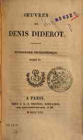 Oeuvres de Denis Diderot - 16: Oeuvres de Denis Diderot. Dictionnaire Encyclopedique. Tome 4