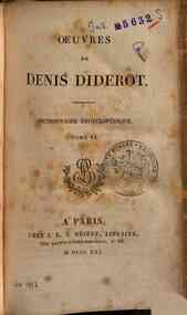 Oeuvres de Denis Diderot - 18: Oeuvres de Denis Diderot. Dictionnaire Encyclopedique. Tome 6