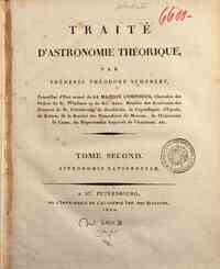 Traité d'astronomie théorique, par Fréderic Th... - 2: Astronomie rationnelle
