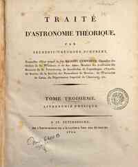 Traité d'astronomie théorique, par Fréderic Th... - 3: Astronomie physique