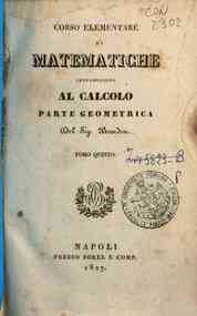 Corso elementare di matematiche introduzione al ca... - 5: Parte geometrica del sig. Bourdon