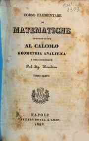 Corso elementare di matematiche introduzione al ca... - 6: Geometria analitica a tre coordinate