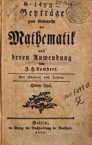 Beytrage zum Gebrauche der Mathematik und deren An... - 3: Dritter Theil