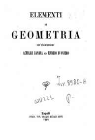Elementi di geometria / de professori Achille Sann... - 2: Stereometria / Achille Sannia ed Enrico D'Ovidio