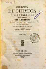 Trattato di chimica / di J.J. Berzelius - 4: Chimica organica.1 / di J. J. Berzelius, tradotto a Parigi per M. Esslinger ... e sull'ultima edizione tedesca recato in italiano da F. Du Prè