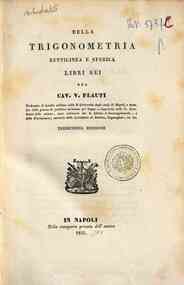 Corso di geometria elementare e sublime / [a cura ... - 4: Della trigonometria rettilinea e sferica.Libri sei / V. Flauti