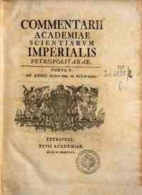 Commentarii Academiae Scientiarum Imperialis Petro... - 5: Tomus V. Ad annos 1730 et 1731