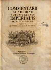 Commentarii Academiae Scientiarum Imperialis Petro... - 6: Tomus VI. Ad annos 1732 & 1733