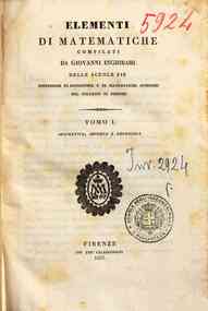 *Elementi di matematiche - 1: *Aritmetica, algebra e geometria