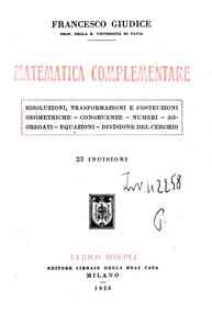 Matematica complementare / Francesco Giudice