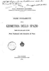 Primi fondamenti della geometria dello spazio / Francesco Caldarera