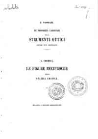 Le proprieta cardinali degli strumenti ottici anche non centrati / L. Cremona
