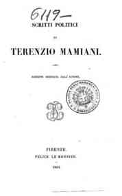 Scritti politici / di Terenzio Mamiani
