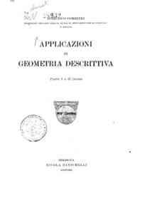 Applicazioni di geometria descrittiva : Testo e tavole