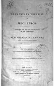An elementary treatise on mechanics / William Whewell
