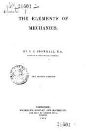 The elements of mechanics / John C. Snowball