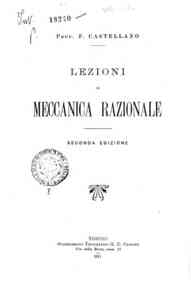 Lezioni di meccanica razionale / F. Castellano 