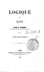 Logique / de Kant