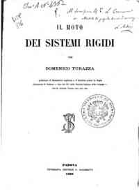 Il moto dei sistemi rigidi / per Domenico Turazza