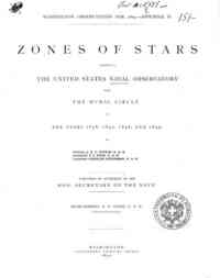 Zones of stars / observed at  United States Naval Observatory with the mural circle in the years     1846 - 1849
