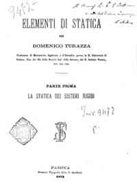 Elementi di statica / per Domenico Turazza 