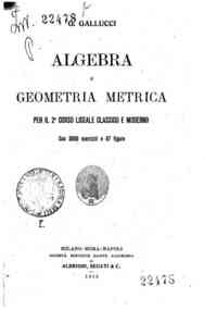 Algebra e geometria metrica  / G. Gallucci
