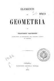 Elementi di geometria / di Francesco Rapisardi