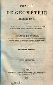 Traité de geométrie descriptive  I / par Lefebure de Fourcy