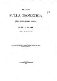 Ricerche sulla geometria delle forme binarie cubiche / di E. Beltrami