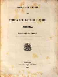Sopra alcuni punti della teoria del moto dei liquidi : memoria del prof. P. Tardy